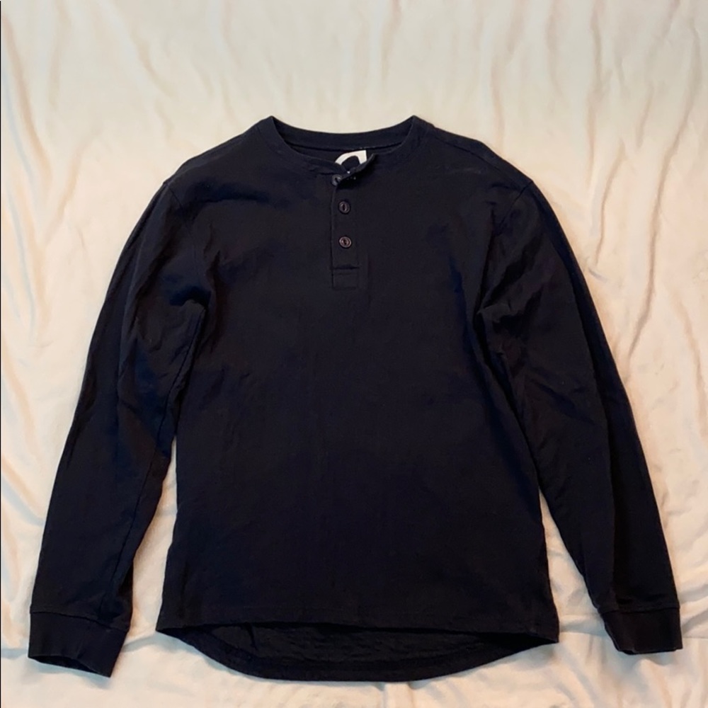 Mountain Khakis Navy Long Sleeve Henley Men Small